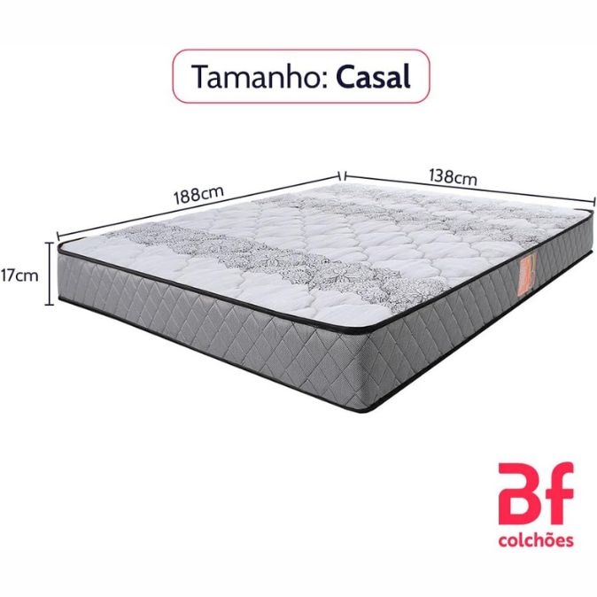 Colchão Casal Firme Espuma D33 Antialérgico
