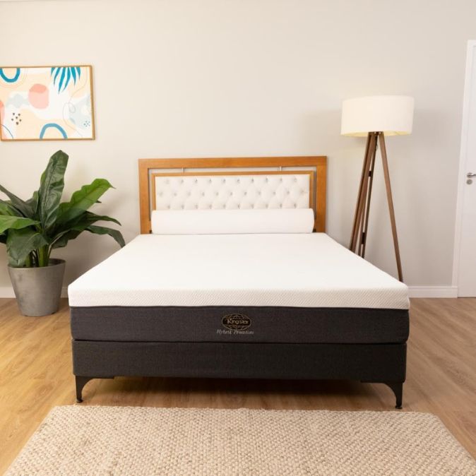 Colchão Queen Size Na Caixa King Star Macio Molas Ensacadas Hybrid Premium
