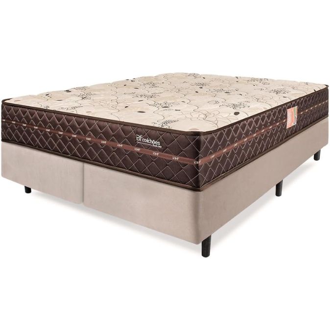 Cama Box Colchão King Firme Espuma D33 BF Colchões