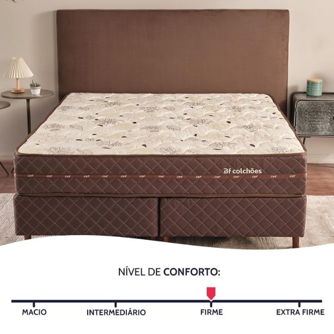 Cama Box Colchão Solteiro Firme Espuma D33 BF Colchões